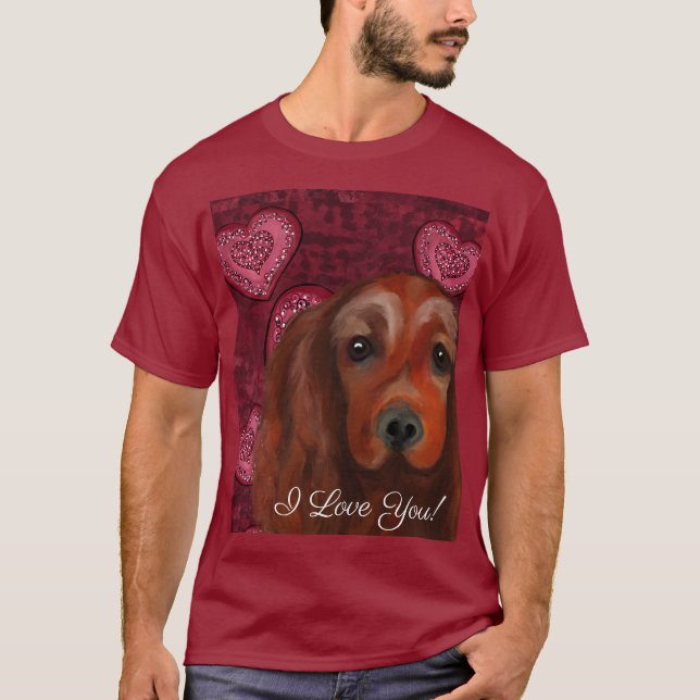 Irish Red Setter     T-Shirt (Front)