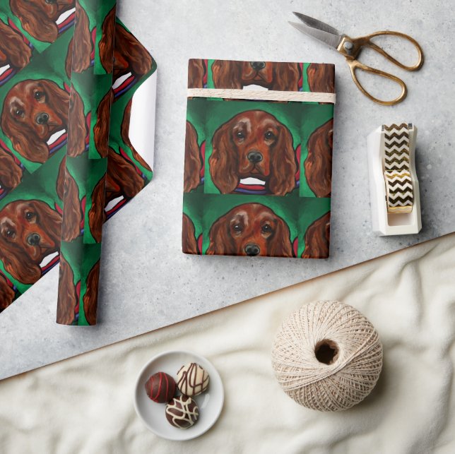 Irish Red Setter    Wrapping Paper (Crafts)