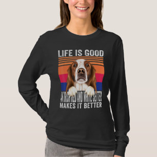 Irish Red White Setters Makes Your Life Good Vinta T-Shirt