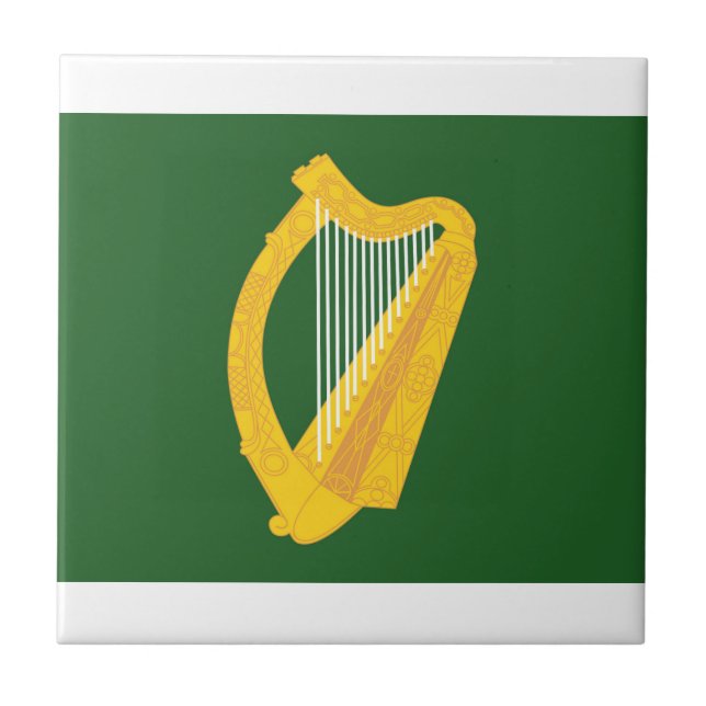 Irish Republican Flag Of Leinster Ceramic Tile (Front)