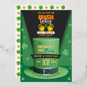 Irish Retro Modern St Patrick’s Day Party Open Bar