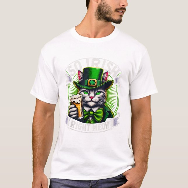 Irish Right Meow St Patrick s T-Shirt (Front)