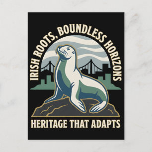 Irish Roots Boundless Horizons Sea Lion Postcard