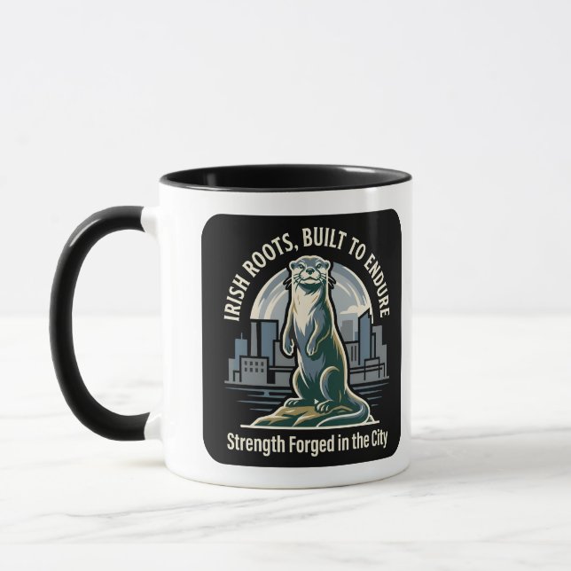 Irish Roots Built to Endure Otter Mug (Left)