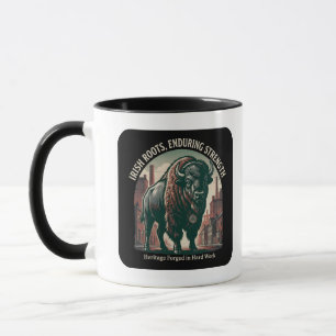 Irish Roots Enduring Strength Bison Mug