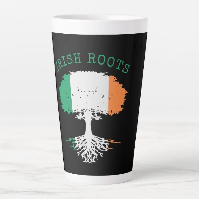Irish Roots Family Tree  Latte Mug (Front)