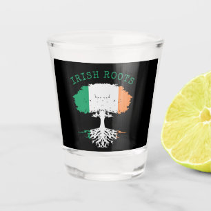 Irish Roots Family Tree  Shot Glass