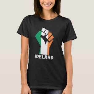 Irish Roots Handfist Irish Culture Ireland Flag Ir T-Shirt