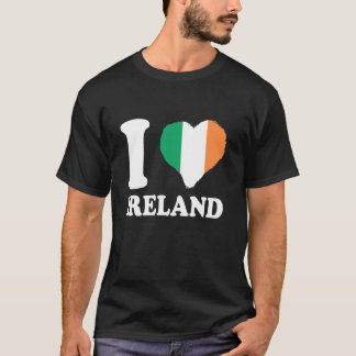 Irish Roots Irish Pride I Love Ireland Heart Irela T-Shirt