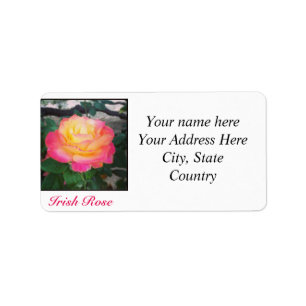 Irish Rose Address Labels