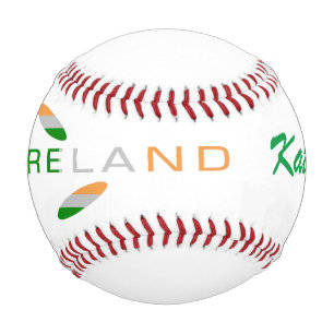 Irish Rose Flag Personalised Name Baseball