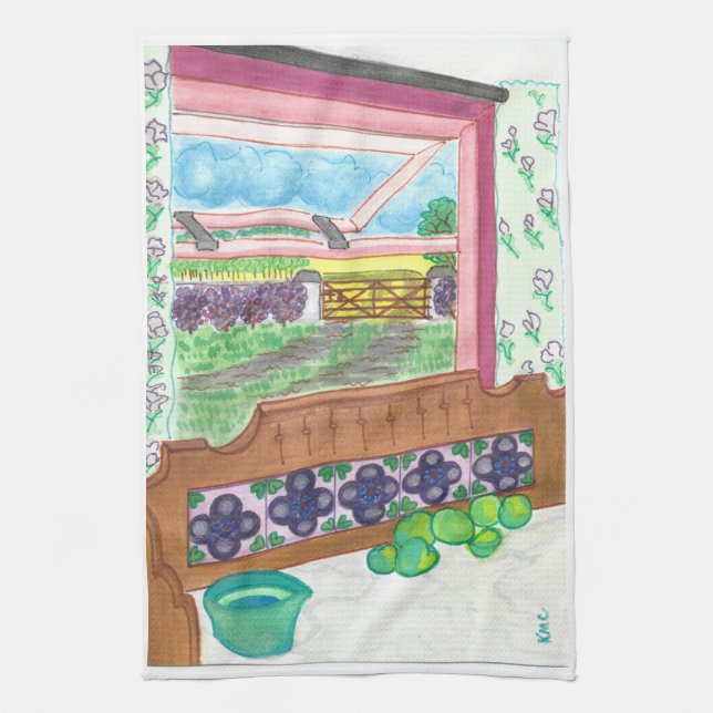 Irish’s Kitchen Window Tea Towel (Vertical)