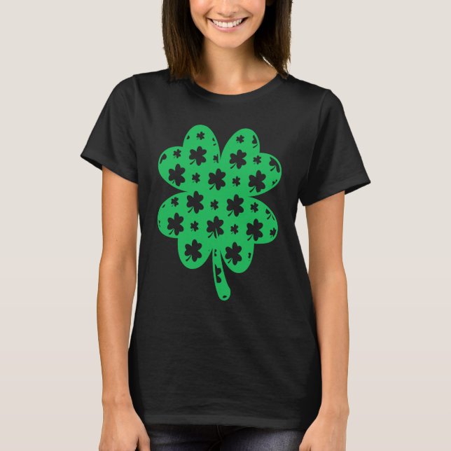 Irish Saint Paddy's Shamrock Happy St Patrick's Da T-Shirt (Front)