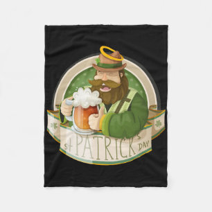 Irish Saint Patricks Day Celebration Ireland Expat Fleece Blanket