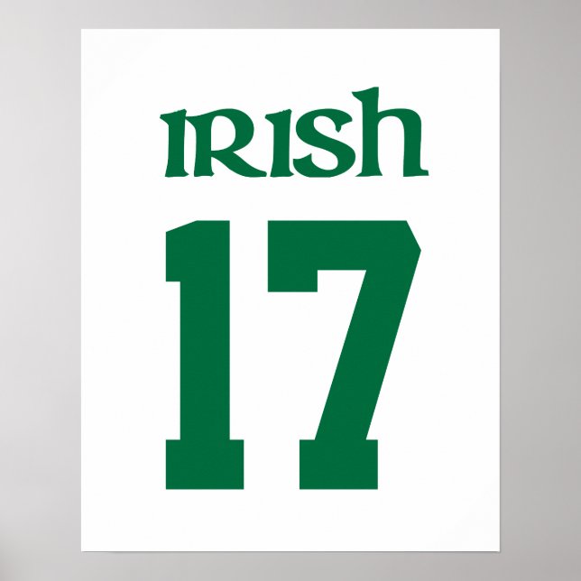 Irish Saint Patrick's day Poster (Front)