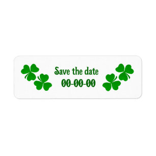 Irish Save the Date Return Address Label