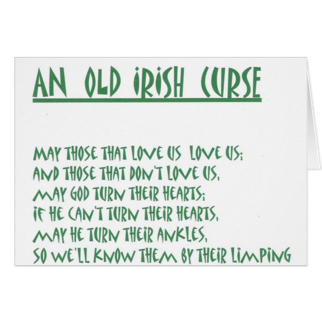 irish saying (Front Horizontal)