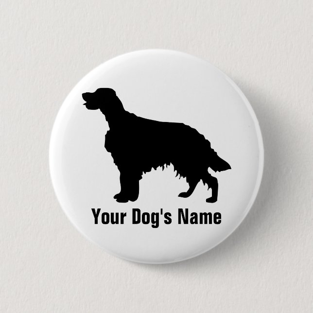 Irish Setter アイリッシュ・セッター 6 Cm Round Badge (Front)