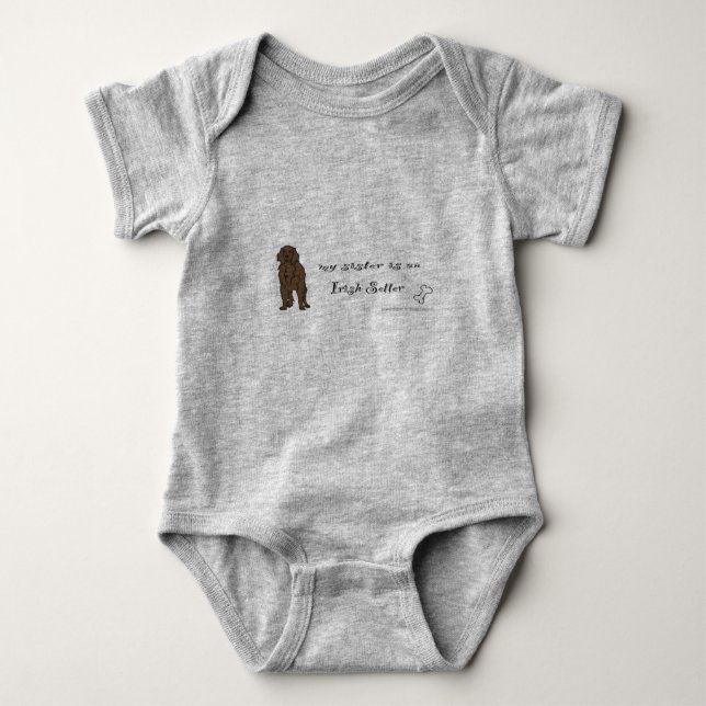irish setter baby bodysuit (Front)