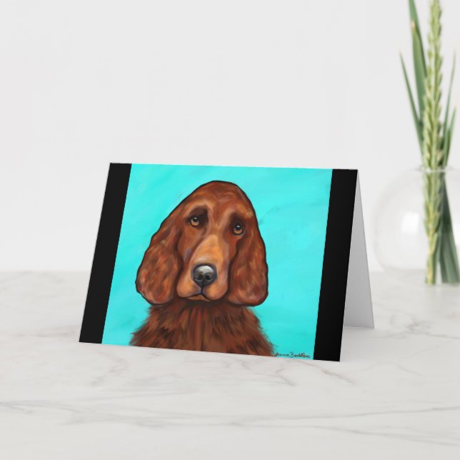 Irish Setter Card (Front)