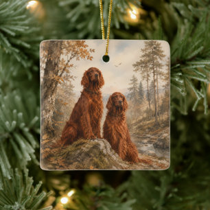  Irish Setter   Ceramic Ornament