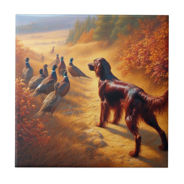 Irish Setter      Ceramic Tile (Front)