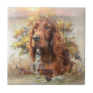 Irish Setter Ceramic Tile