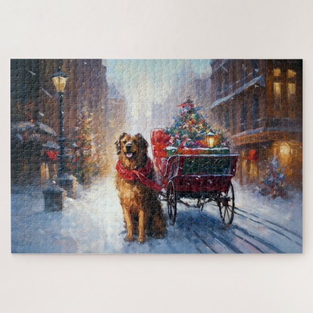 Irish Setter Christmas Festive Season  Jigsaw Puzzle (Horizontal)