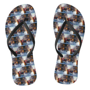 Irish Setter Christmas Festive Season  Thongs