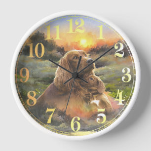 Irish Setter      Clock