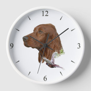 Irish Setter Clock