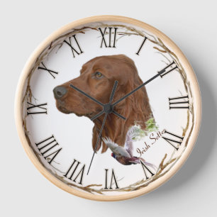 Irish Setter Clock