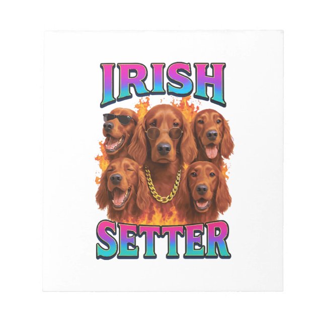 Irish Setter Copy Notepad (Front)