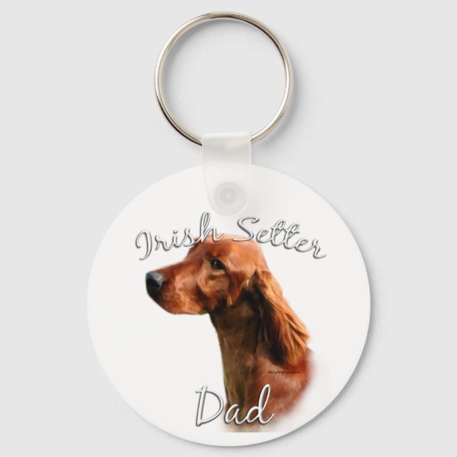 Irish Setter Dad 2 Key Ring (Front)