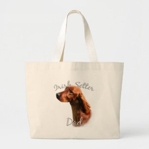 Irish Setter Dad 2 Large Tote Bag