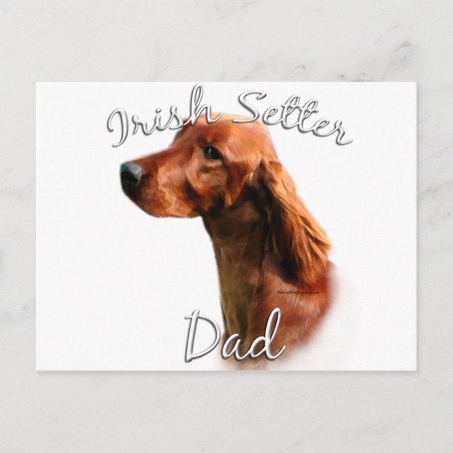 Irish Setter Dad 2 Postcard (Front)