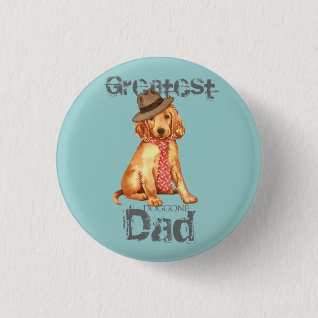 Irish Setter Dad 3 Cm Round Badge (Front)