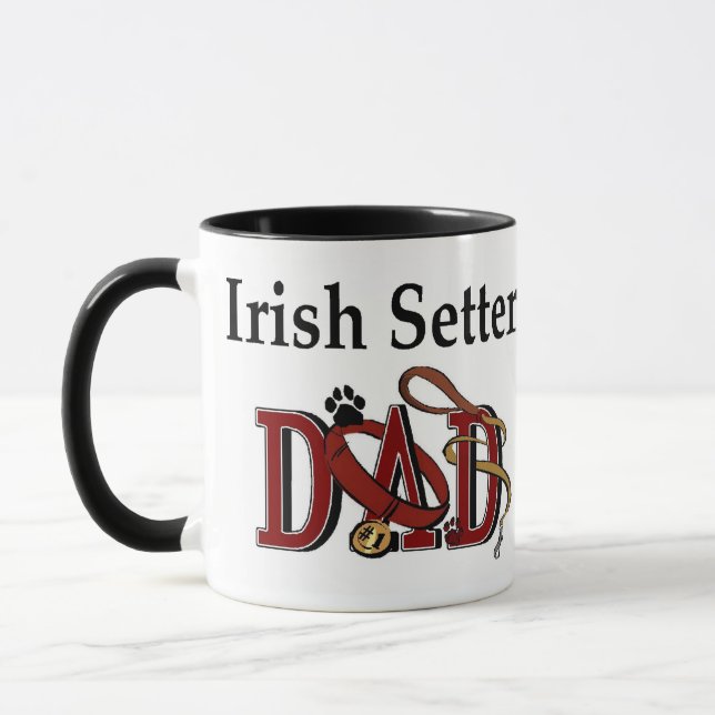 Irish Setter Dad Gifts Mug (Left)