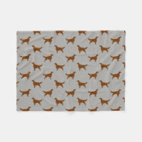 Irish Setter Dog Breeed Silhouettes Pattern