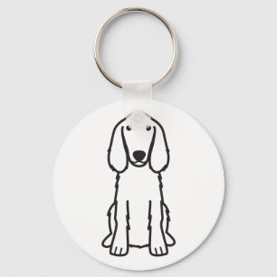 Irish Setter Dog Cartoon Key Ring