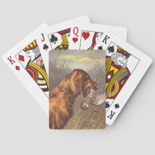 Irish Setter Dog Playing Cards