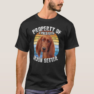 Irish Setter Dog Retro Property Of T-Shirt