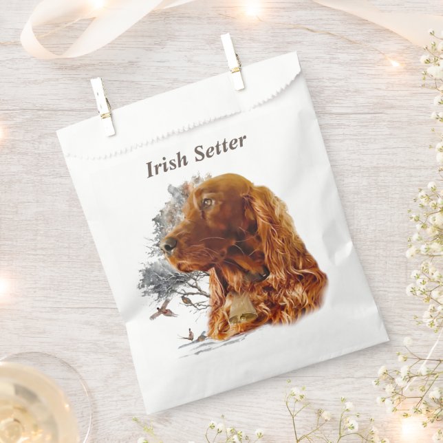 Irish Setter  Favour Bag (Clipped)
