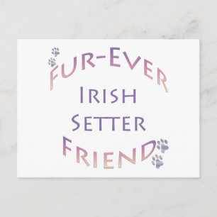 Irish Setter Furever Postcard
