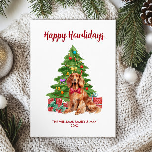 Irish Setter Happy Howlidays Card
