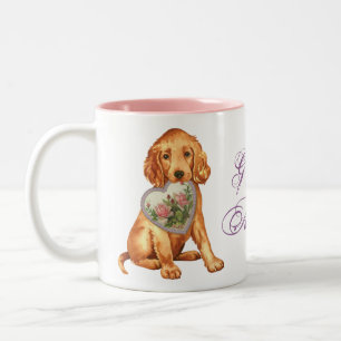 Irish Setter Heart Mum Two-Tone Coffee Mug