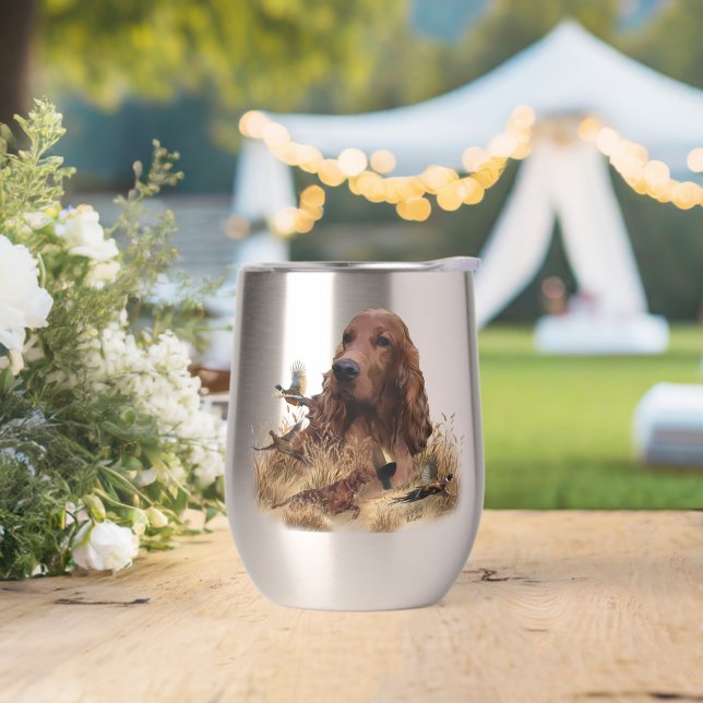 Irish Setter Hunting Pheasant ,Art (Wedding)