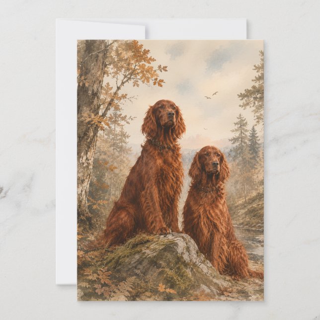  Irish Setter   Invitation (Front)