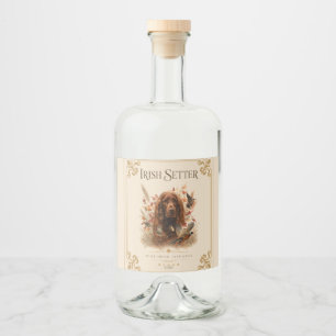 Irish Setter Liquor Bottle Label