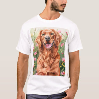 Irish Setter Men’s T-Shirt – Watercolor Red Setter